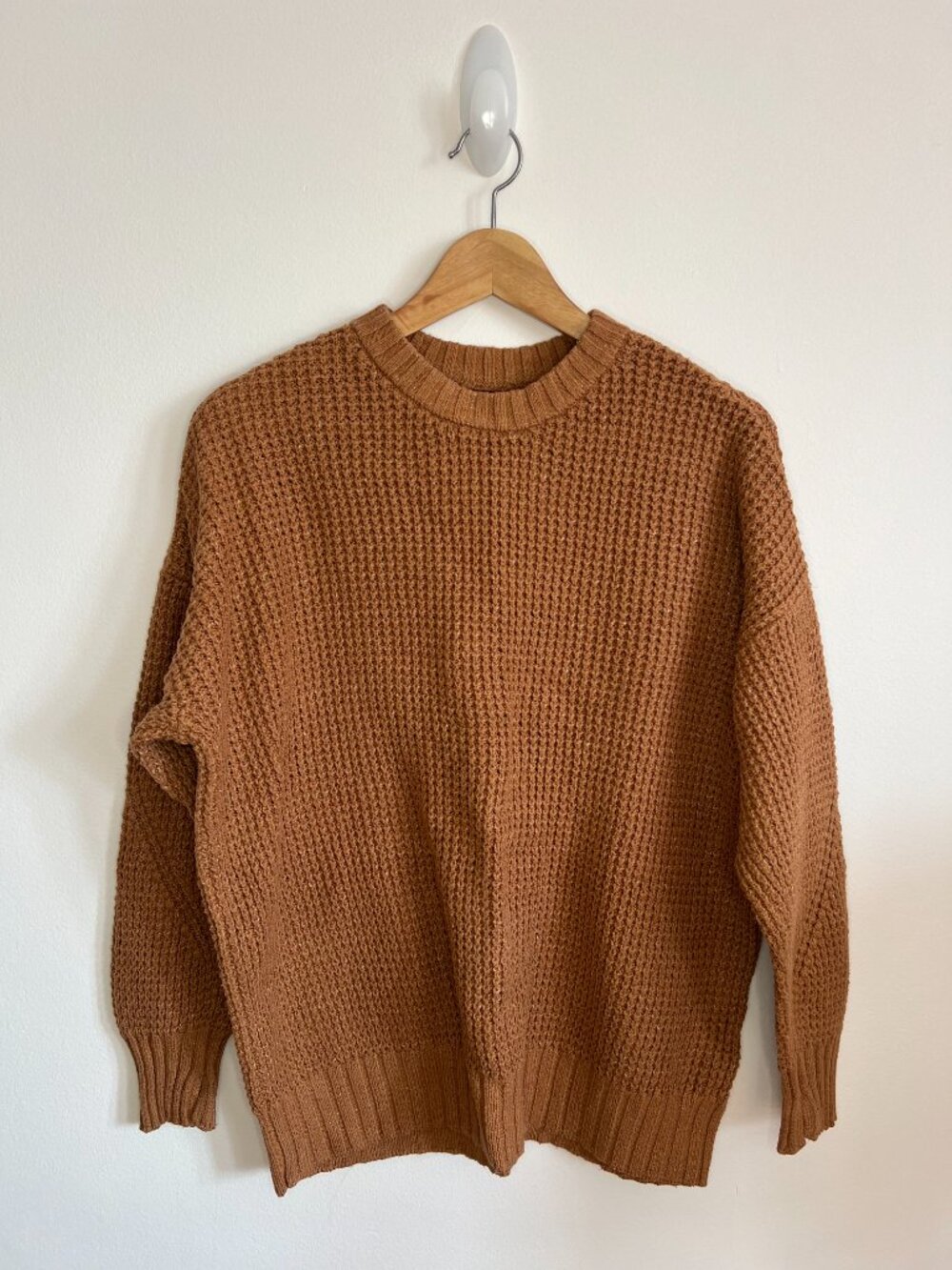 AE Oversized Knit Women's Sweater Brown Fall Winter Spring